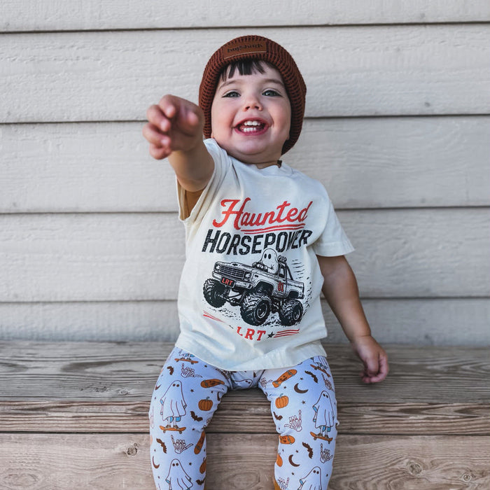 HAUNTED HORSEPOWER HALLOWEEN TEE