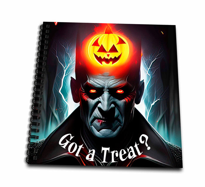 3dRose Halloween Monster Decorated with a Jack-o-Lantern. Got a Treat... - Drawing Books (db-378832)