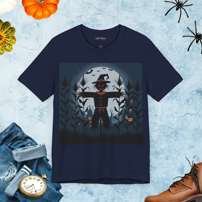 DipaliZ Spooky Scarecrow Unisex Jersey Cotton Halloween