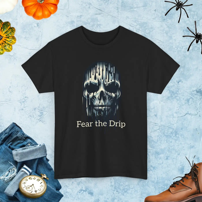 DipaliZ Halloween Mask Heavy Cotton Tee Spooky Season