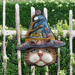Halloween Eve Cat Halloween Door Decor by G. DeBrekht - Thanksgiving Halloween Decor - 8161039H