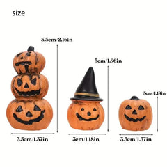 3-Piece: Halloween Pumpkin Decorations