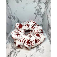 Bloody Hands Halloween Bullet Scrunchie