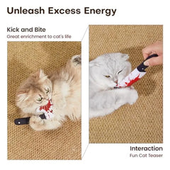 4Pcs Cat Toys, Horror Halloween Knife-Shaped Kitten Catnip Crinkly Sound Toys, Indoor Exercise for All Cat Breeds 6.5 Inches