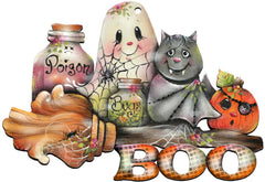 Brunhilda's Broom! Halloween Door Decor by Jamie Mills-Price - Thanksgiving Halloween Decor - 8457411H