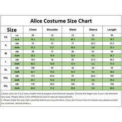 Madness Returns Alice Cosplay Costume Dress with Apron and Wig for Women
