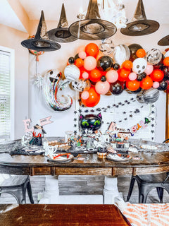 Pink and Black Halloween Balloon Garland Kit | Spooky Cute DIY Arch