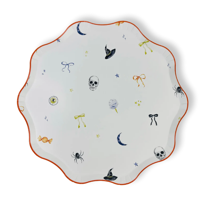 Halloween Patterned Paper Party Plate (12 Per Pack)