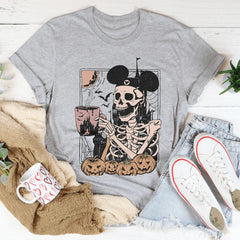 Halloween Skeleton Mouse Ears Tee