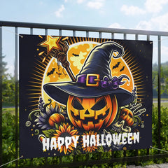 DipaliZ Spooky Matte Vinyl Banner - Halloween Decor