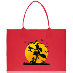 Halloween Trick or Treat Tote Bag Halloween Tote Bag for Kids Halloween Gift Halloween Candy Bag Halloween Doodles Cute Canvas Tote Bag