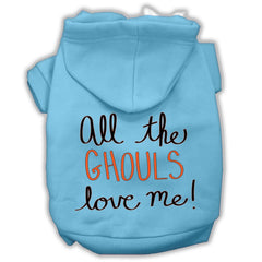 Halloween Pet Hoodie "All The Ghouls Love Me"