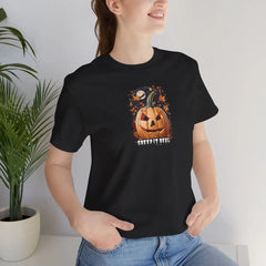 DipaliZ Creep it Real Unisex Jersey Short Halloween Tee